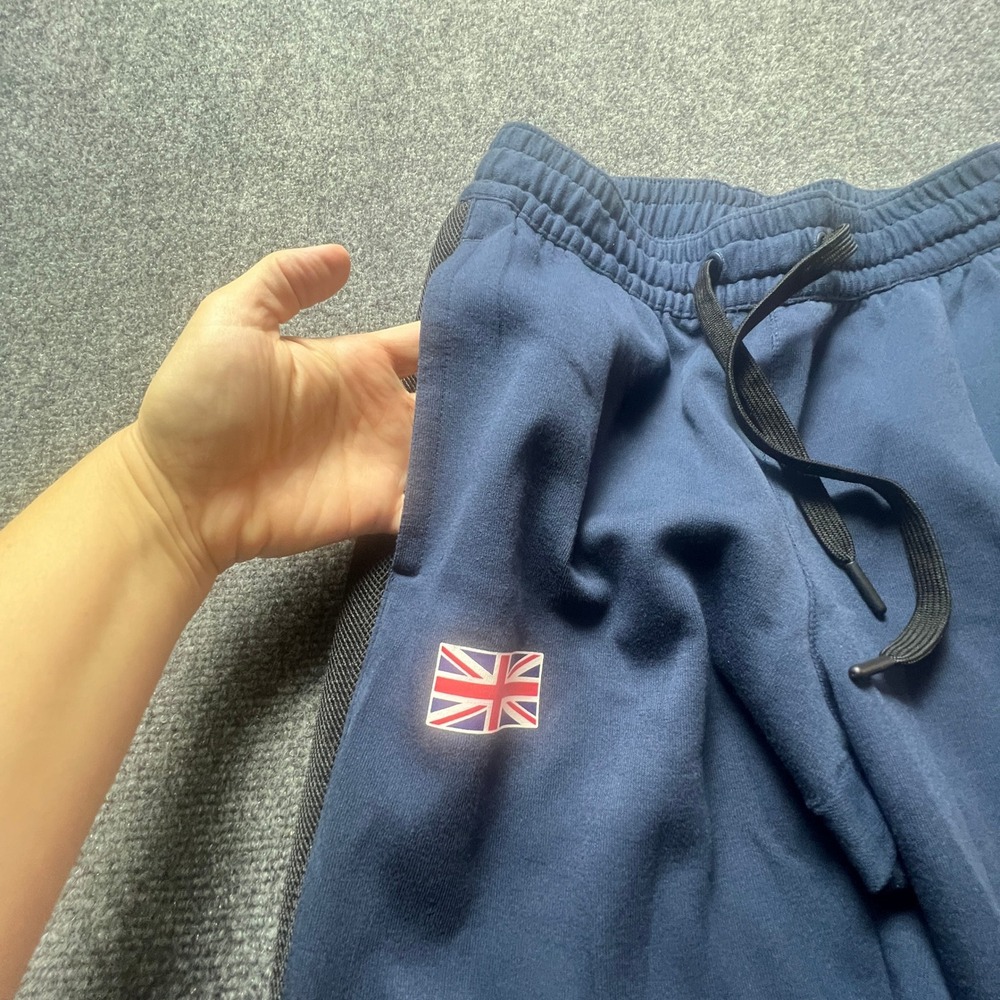 Nike Dri-FIT Great Britain Team Joggers Navy Blue Union Jack XS - Picture 5 of 13